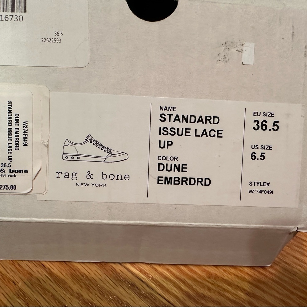 New In Box Rag & Bone Sneakers 6.5 - Picture 3 of 3
